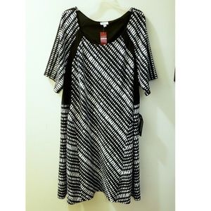 Avenue Plus Pattern Block Sheath Dress Size 26/28